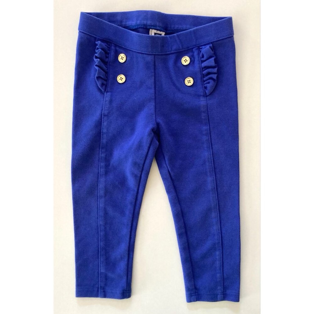 Janie & Jack 18-24M royal blue toddler girl ponte pants in excellent condition